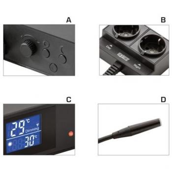 Exo Terra Dual Day/Night Thermostat 600W