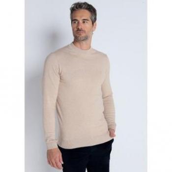 Jersey básico con cuello caja beige para hombre de la marca Bendorff
