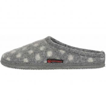 Pantuflas Giesswein NEUENSTEIN para mujer en color gris con suela plana