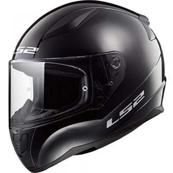 LS2 Rapid Mini Casco de Moto, Infantil, Negro Brillante, Medium