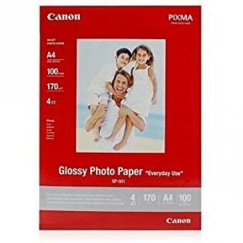 Papel de Foto, DIN A4, 210 g/m², 100 Hojas, Glossy Canon 0775B001