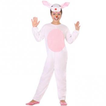 Disfraz de Conejo Blanco y Rosa para niña