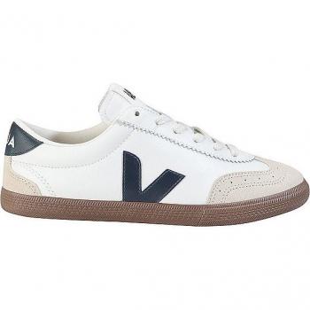 VEJA Women's Volley O.T. Leather Sneakers - White/Nautico Size 41
