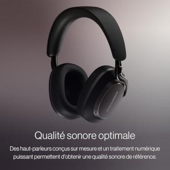 Auriculares Inalámbricos Bowers & Wilkins Px8 S2, Circumaurales, Cancelación Activa de Ruido, Bluetooth 5.3, Onyx Negro