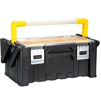 Caja de herramientas con cajas extraíbles y protección anti-vuelco