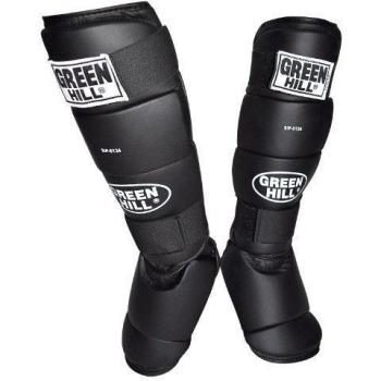 Green Hill Bram - Espinilleras protectoras, color negro, talla S