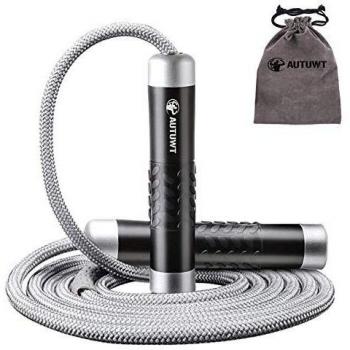 Cuerda de Saltar Pesada 1 LB,Boxeo,Dobles Unders Al Aire Libre MMA Boxeo Formación,Longitud Ajustable y Rodamientos Ligeros, Ideal para Saltos Dobles