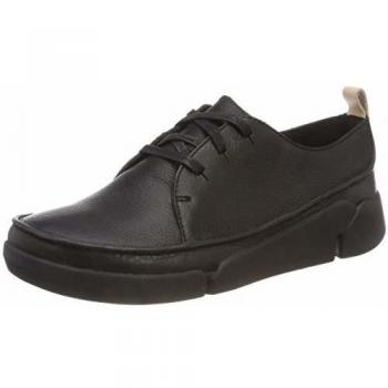 Clarks Tri Clara, Zapatos de Cordones Derby para Mujer, Negro