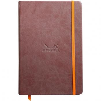 Rhodia 118743C - Cuaderno rigido A5 - Rhodiarama - Líneas horizontales Marrón chocolate