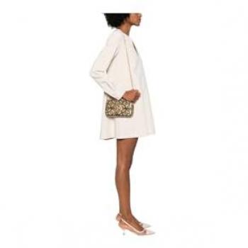 Pinko Love One Pocket Crossbody Bag in Gold