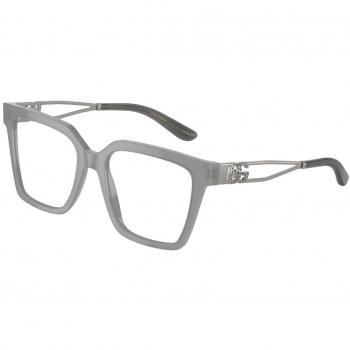 Dolce & Gabbana DG3376B 3419 Gafas Recetadas para Mujer Grises, Armazones para Mujer Grises, 53 Lentes Recetadas Para Mujer Grises