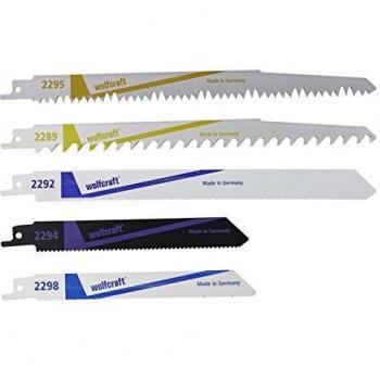 wolfcraft 3599000 - 5 hojas de sierra de sable