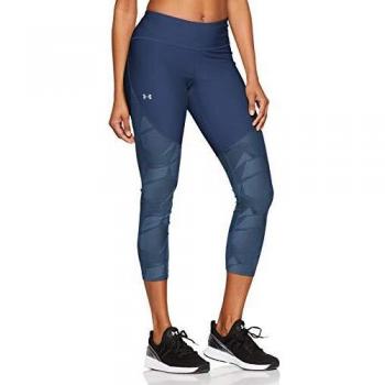 Under Armour UA Capri, Mujer, Academy / / Metallic Silver 408, LG