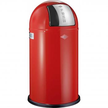 Wesco 175 831-02 Pushboy - Cubo de la basura, color rojo