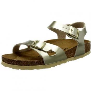 Birkenstock Rio Kids Electric Metallic Sandals - Gold