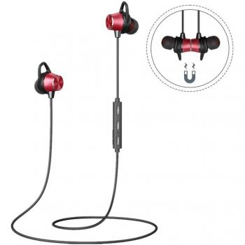 Auriculares Magnéticos Bluetooth Running Cascos Bluetooth Inálambrico Sonido Estéreo Sweatproof IPX4 Soporte Siri Micrófono Incorporado Deporte Correr Trotar Gimnasio