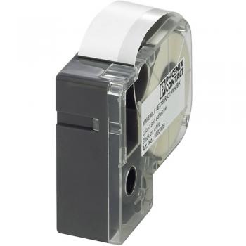 Etiquetas adhesivas resistentes a UV de 8 años en rollo continuo, para impresora de transferencia térmica, color negro sobre fondo blanco
