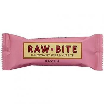 Raw Bite - Barrita Ecológica de Proteínas, Paquete de 12 x 50 g, Total: 600 g