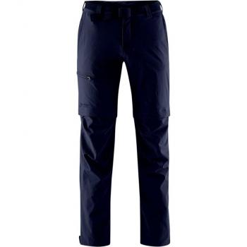 Maier Sports Tajo Men's Zip-Off Hiking Pants with 4 Pockets, Regular Fit, Breathable, Dark Blue