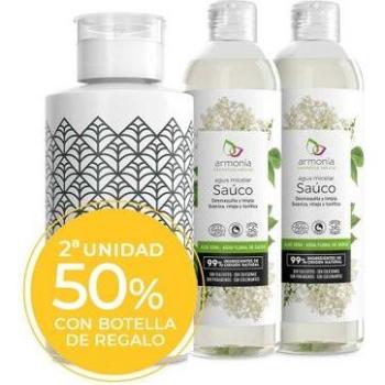 Pack 2ud Agua Micelar Bio Saúco en Botella de Vidrio 300ml