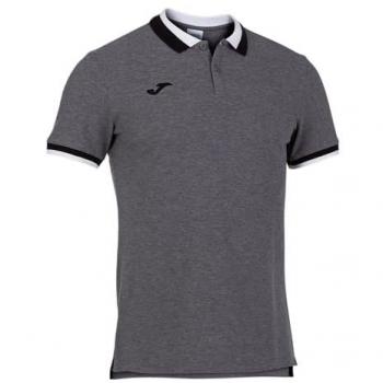Polo Joma Confort II manga corta hombre gris melange