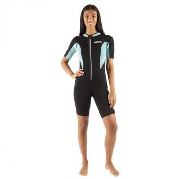 Seacsub Traje Corto Look 2.5 Mm Azul, Negro Mujer Adulto, Neopreno de 2,5 mm, para esnórquel y buceo, talla XXL