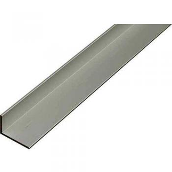 Perfil de ángulo de aluminio eloxado plata 25x15mm - 2 metros
