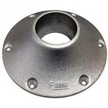 Base Cónica Fiamma para Mesa Tubo Exterior - Proyección de Placa Base Gris