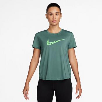 Camiseta de mujer Nike One Swoosh Dri-FIT de running de manga corta - Verde (M EU 40-42)