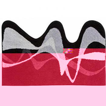 B3649-35014 Grund, alfombra de baño Karim Rashid Concepto 19, 75 x 120 cm, Gris / Negro