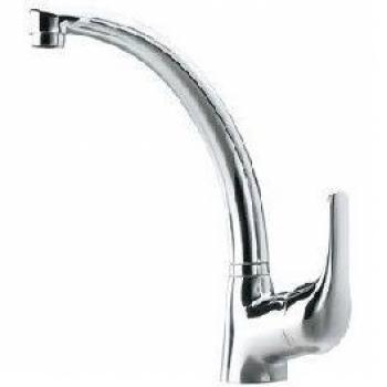 Grifo de Cocina Monomando CATA CBA Inoxidable con Caño Alto Giratorio