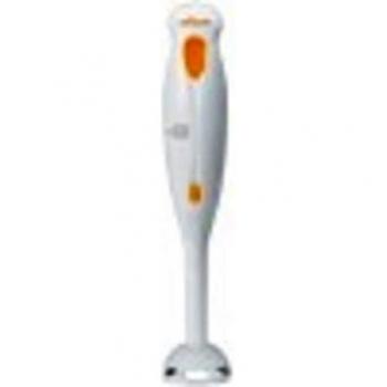 Ufesa BP4530 - Batidora de pie, pie de acero, vaso transparente graduado, 300 W, color blanco y naranja