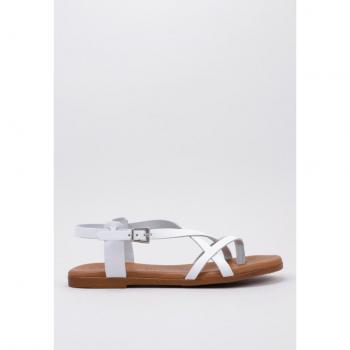 Sandalia Plana Krack Core LANFRANCO 39 Blanco