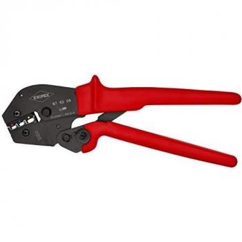 Alicate Crimpador Knipex 97 52 06 SB - Para Terminales Aislados y Conectores de Enchufe, 250mm