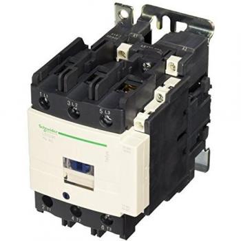 Contactor Schneider Electric TeSys D LC1D95FE7, 3 polos, 3 contactos normalmente abiertos (NA), corriente nominal de 95A, tensión de bobina 115V AC, frecuencia 50/60Hz, dimensiones