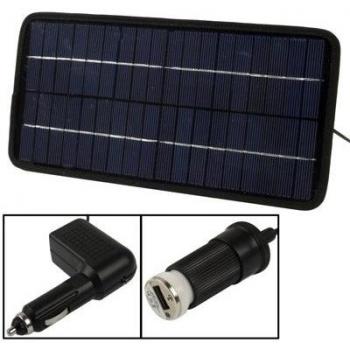 12V Cargador 8W Silicio Poli Del Coche Del Panel Solar De La Batería Para Los Coches / Camiones / Barco / Moto, Soporte Plug Usb 2.0, Tamaño: 37 X 18 X 0,6 Cm