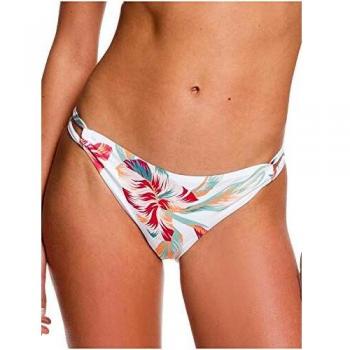 Roxy Lahaina Bay - Braguita De Bikini Discreta para Mujer Braguita De Bikini con Lazadas Laterales Ajustables, Mujer, Mood Indigo Flying Flowers S, L