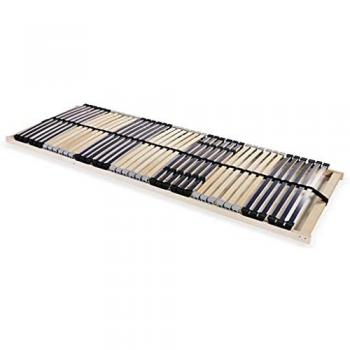 vidaXL Somier de Láminas con 42 Listones 7 Regiones 90x200 cm Mueble Cama