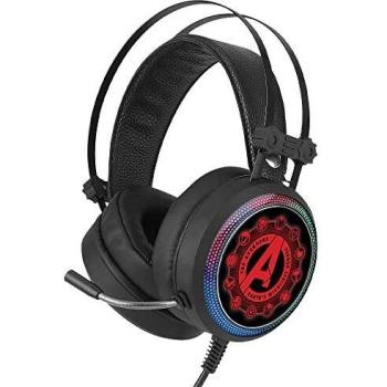 Auriculares Gaming ERT GROUP con micrófono, Auriculares LED con Diadema Ajustable Modelo Marvel Original