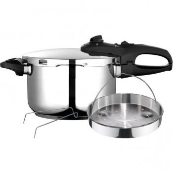 Fagor Duo Olla a Presión 4 Litros, Compatible con Inducción, Express Super Rápida, Acero Inoxidable 18/10, Apta para Todo Tipo de Cocinas, Fondo Termo D