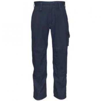 Pantalones de Trabajo Mascot Pittsburgh Talla 90C54, Negro/Azul Marino, L35W38.5
