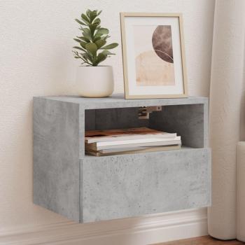 Mueble de TV vidaXL 2 uds madera ingeniería gris hormigón 40x30x30 cm