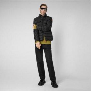Save The Duck Men's Alexander Black Casual Winter Jacket, Size L
