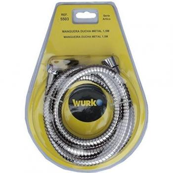 Wurko Flexo de Ducha, Acero Inoxidable, Cromado, 150x1x2 cm