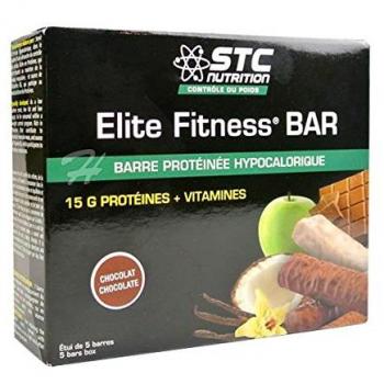 Stc nutrition elite fitness bar 5 barres de 45 g pomme