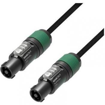 Adam Hall 5 STAR 425 SS 1000 Loudspeaker Cable - 10m Black, Dual NL4FX Plugs (4-Pin)