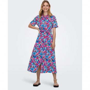 Vestido largo camisero de manga corta JDY