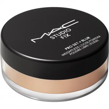MAC Cosmetics Studio Fix Pro Set + Blur Weightless Loose Powder - Matte Finish, Lightweight Formula, Oil-Absorbing, Blurs Imperfections, Shade: Medium Deep, 6.5 g