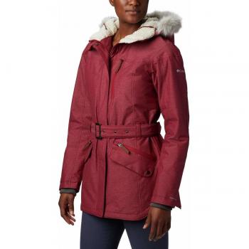 Columbia Carson Pass II Chaqueta Impermeable, Mujer, Rojo