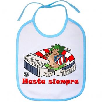 Babero Atlético de Madrid Estadio Vicente Calderón hasta siempre - Celeste